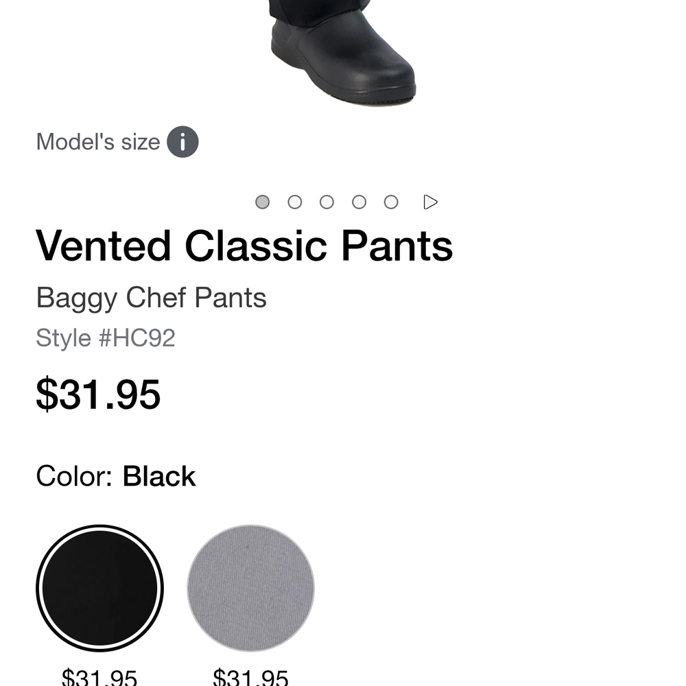 Men's Black Pants - Picture 2 of 2